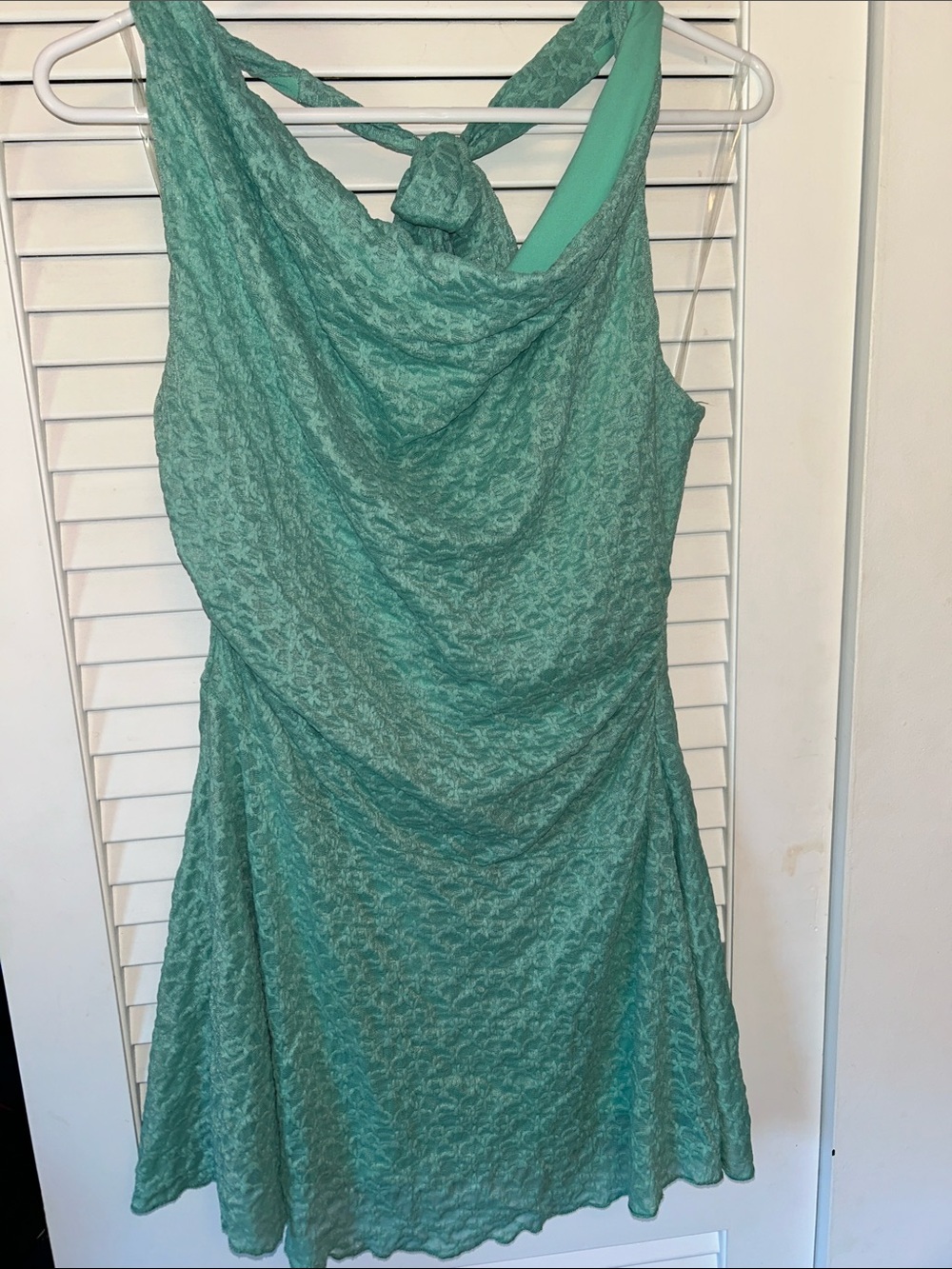 NEW! Beautiful Green Dress Halter Top Large